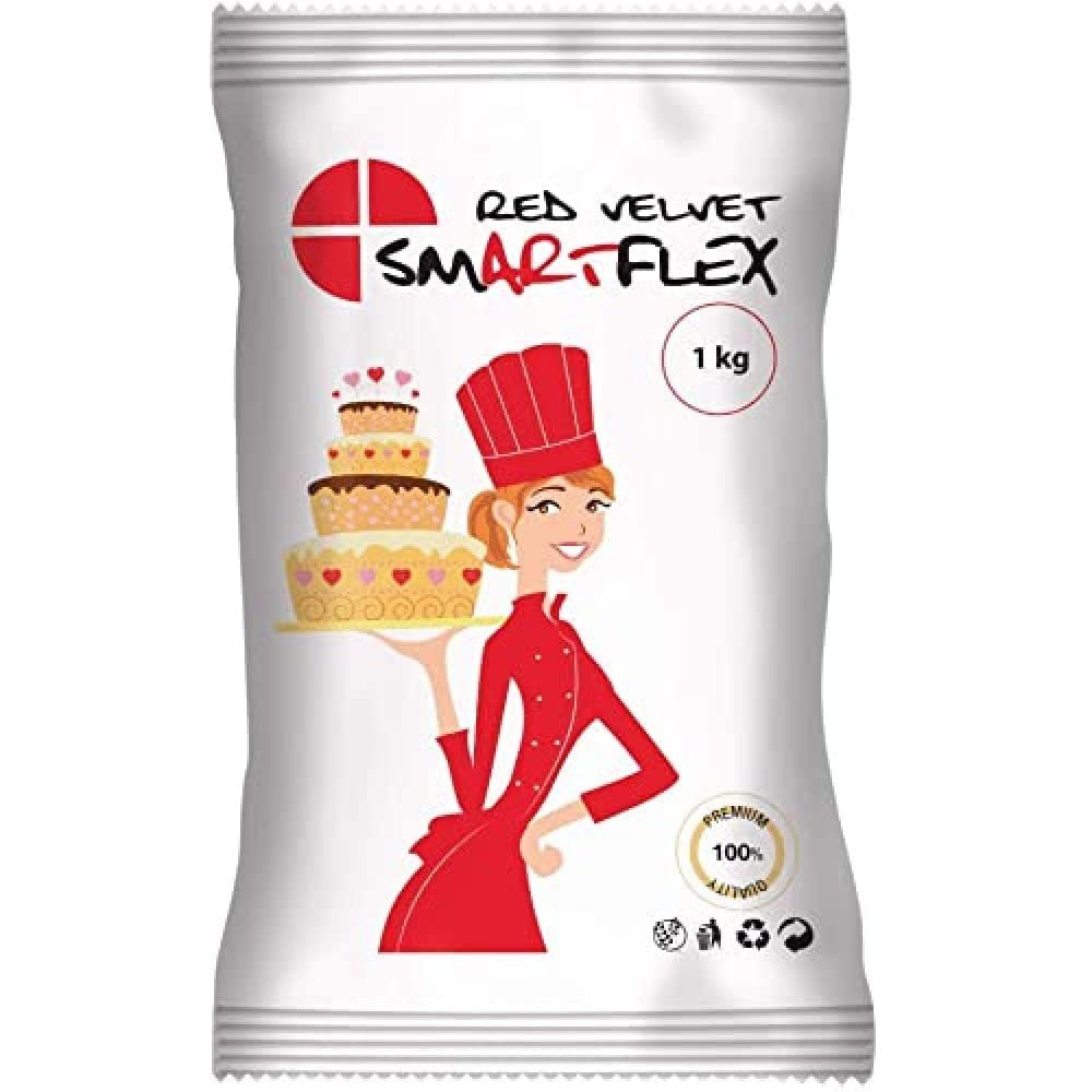 Red Velvet fondant, 1 kg Naty Shop Standardtitel sugarpaste
