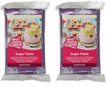 FunCakes Royal Purple Rolled Fondant: Lätt att använda, smidig, smidig, mjuk och smidig, perfekt för att dekorera tårtor. Glutenfri 250 g (förpackning med 2) Naty Shop Sugar Paste Royal Purple 250G (förpackning med 2)