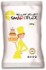Fondant Yellow Velvet, 250 g Naty Shop sockerpasta 250 G (1 paket)