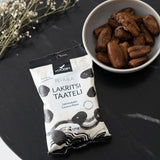 Foodin data Veganska, glutenfria, mjuka, söta och hälsosamma godsaker Torkad frukt med lakritspulver för mellanmål, bakning med mera - Made in Vaajakoski (3x170g) Dehydrerade produkter Naty Shop