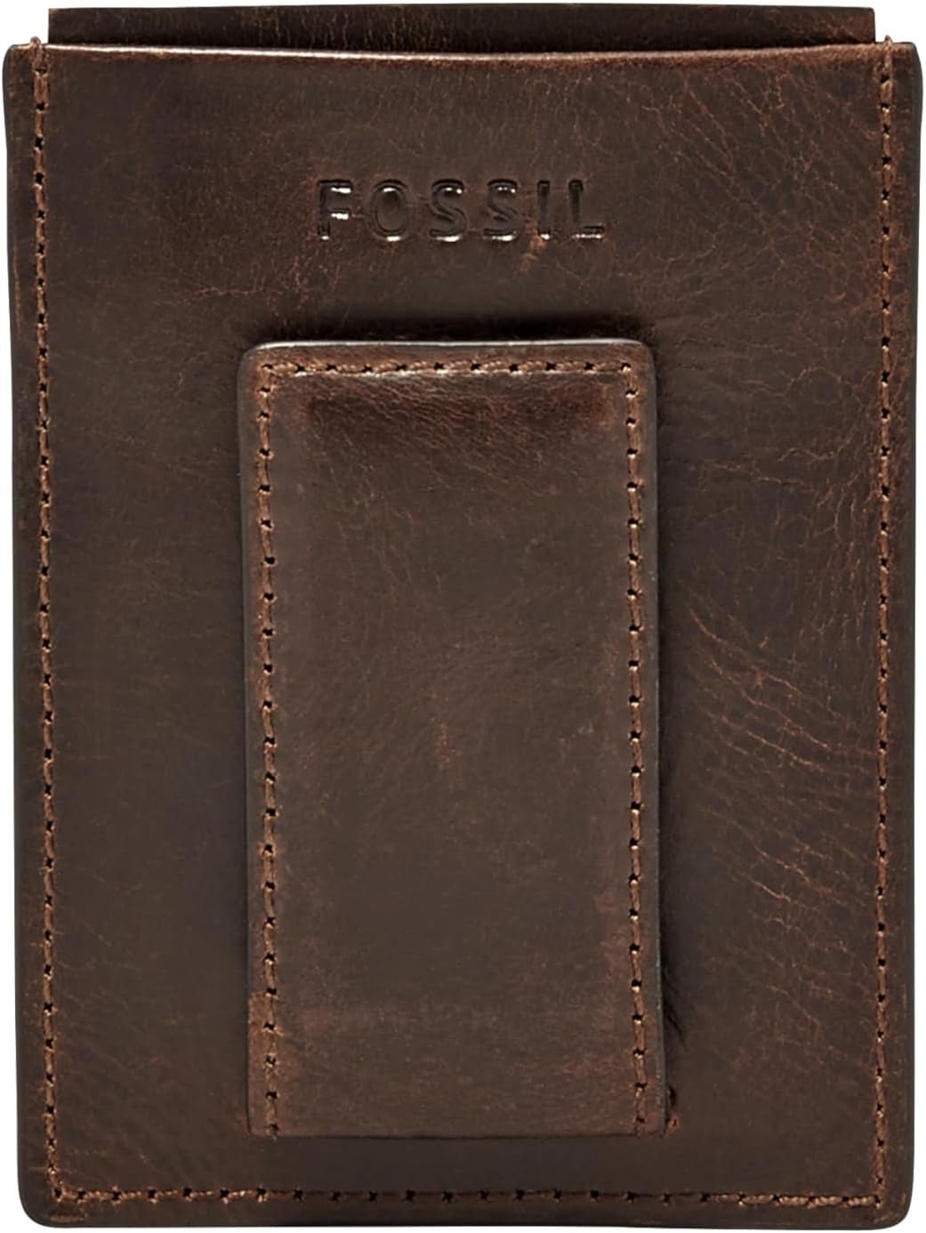 Fossil Herr Derrick Läder RFID-blockerande magnetkortfodral Walletderrick Wallet Herrplånbok Naty Shop