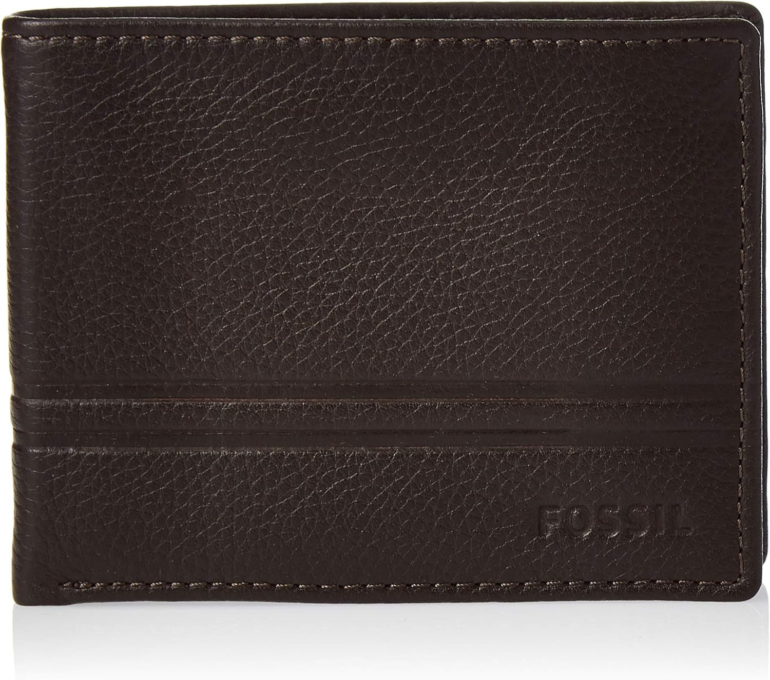 Fossil Herr Wilder Flip Id Bifold Resetillbehör Bi-Fold Plånbok Plånbok Herr Naty Shop Wild Mörkbrun En storlek passar alla