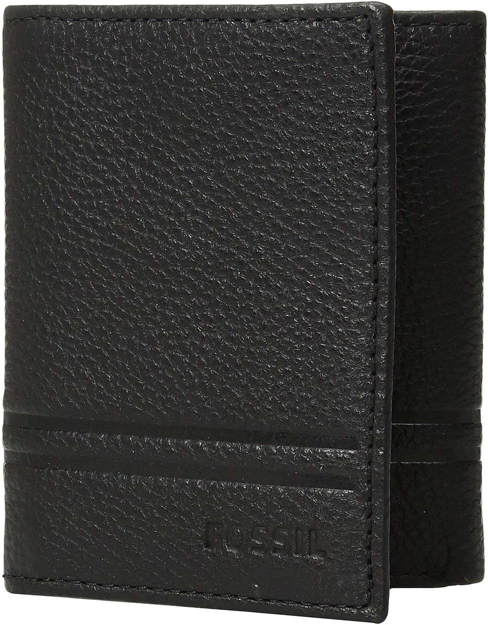 Fossil Herr Wilder Trifold Resetillbehör Trefaldig plånbok Plånbok Herr Naty Shop Svart Wild One Size Passar alla