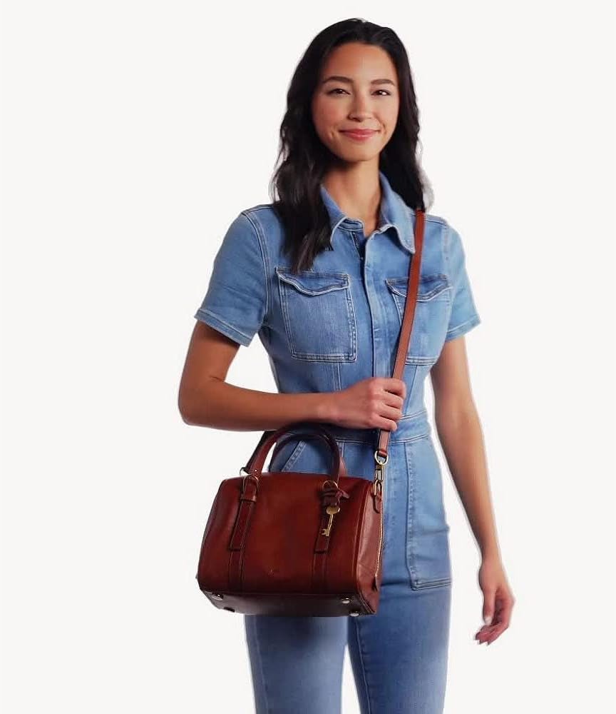 Fossil Carlie Satchel Damväskor Naty Shop