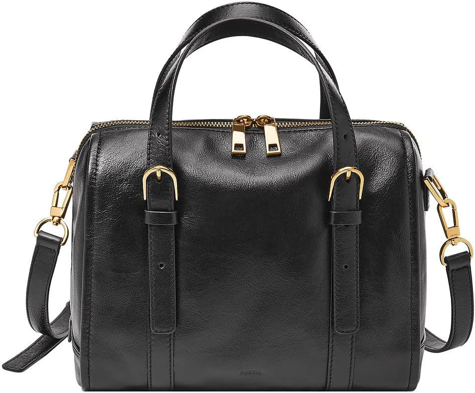Fossil Carlie Satchel Damväskor Naty Shop Svart