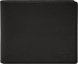 Fossil Herr Derrick Bifold Läder RFID Blocking Flip ID Fönsterplånbok Herr Naty Shop Svart