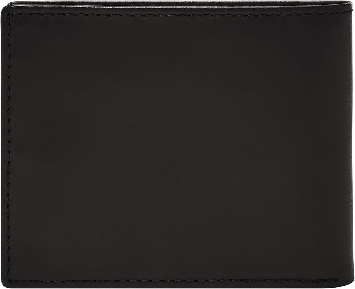 Fossil Herr Derrick Bifold Läder RFID Blocking Flip ID Fönsterplånbok Herr Naty Shop