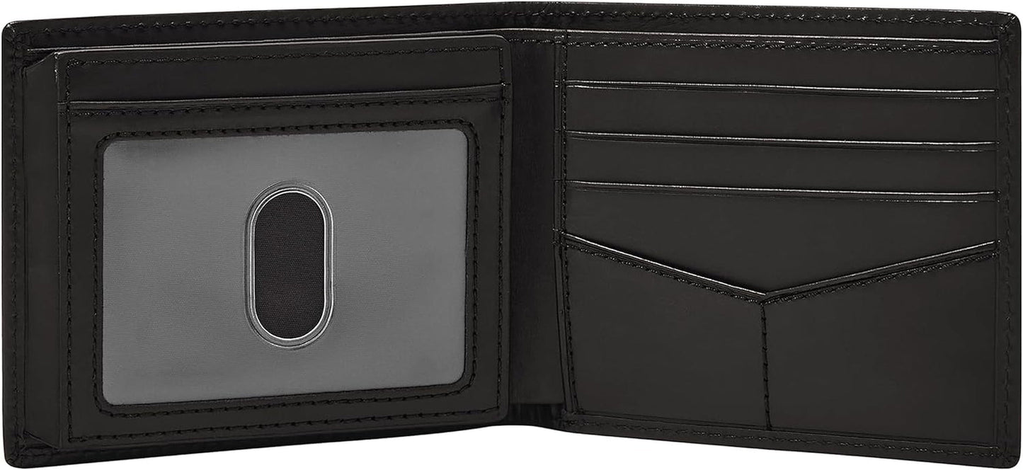 Fossil Herr Derrick Bifold Läder RFID Blocking Flip ID Fönsterplånbok Herr Naty Shop