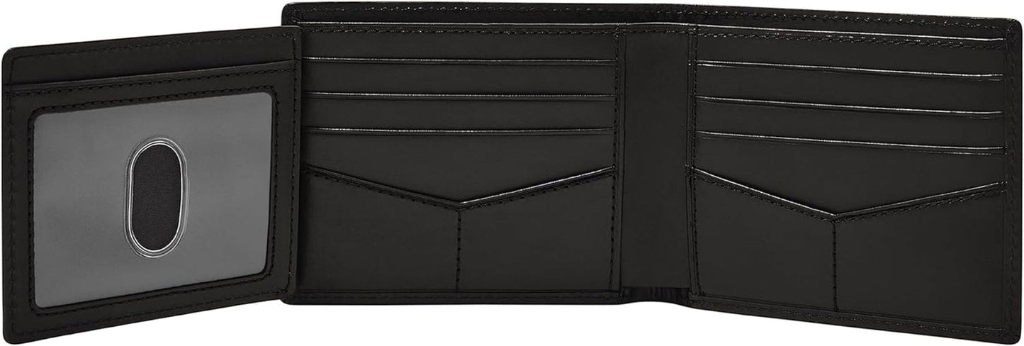 Fossil Herr Derrick Bifold Läder RFID Blocking Flip ID Fönsterplånbok Herr Naty Shop