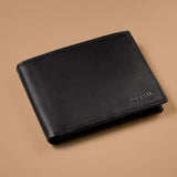 Fossil Herr Derrick Bifold Läder RFID Blocking Flip ID Fönsterplånbok Herr Naty Shop