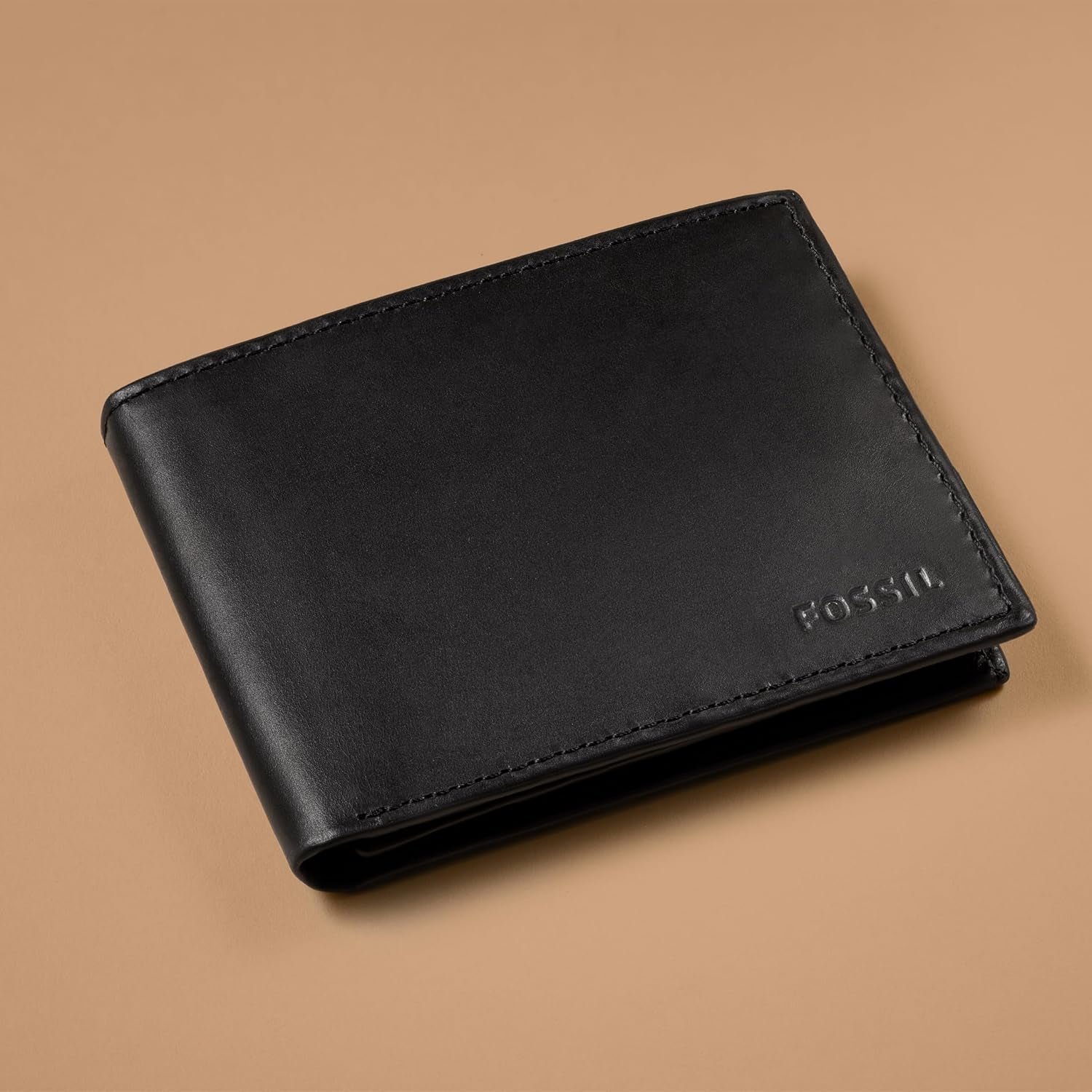 Fossil Herr Derrick Bifold Läder RFID Blocking Flip ID Fönsterplånbok Herr Naty Shop