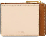 Fossil korthållare för damer Vada Zipper LiteHide Läder, SL10055103 Damplånbok Naty Shop