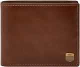 Fossil Herr Hayes Kortfodral Bifold Plånbok Herr Naty Shop Caramel Brown