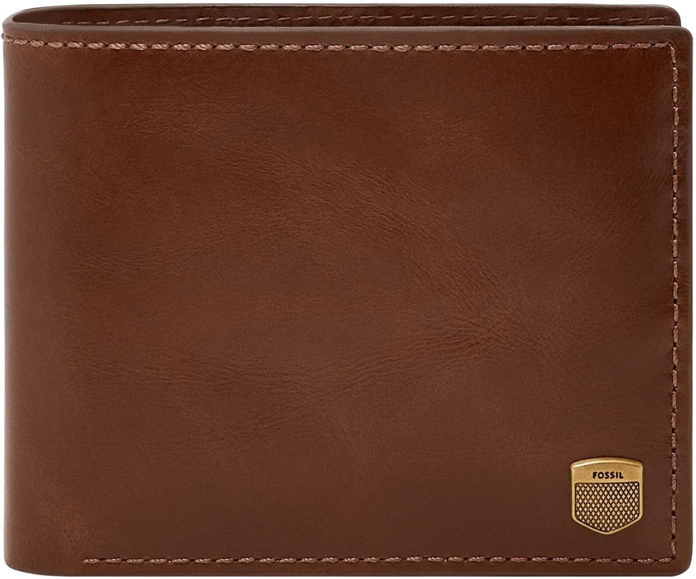 Fossil Herr Hayes Kortfodral Bifold Plånbok Herr Naty Shop Caramel Brown