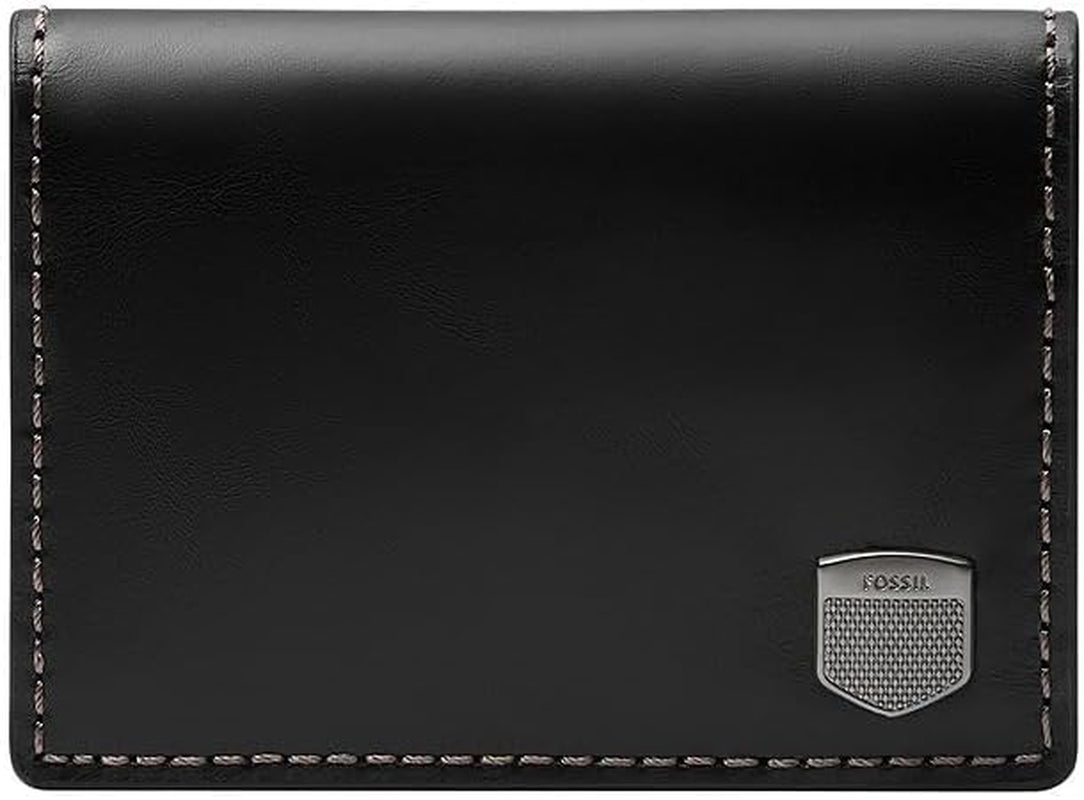 Fossil Herr Hayes Kortfodral Bifold Plånbok Herr Naty Shop Matt Svart