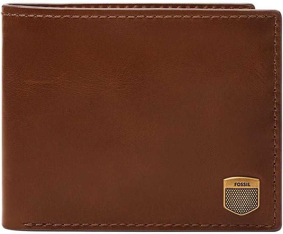 Fossil Herr Hayes kortfodral Bifold Plånbok Herr Naty Shop Peanut Brown