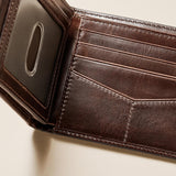 Fossil Herr RFID Flip Top Plånbok Resetillbehör Vikbar plånbok Herrplånbok Naty Shop