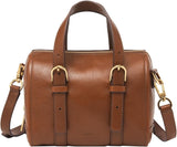 Fossil Dam Carlie Läder Mini Satchel Handväska Dam Handväskor Dam Naty Shop Brun