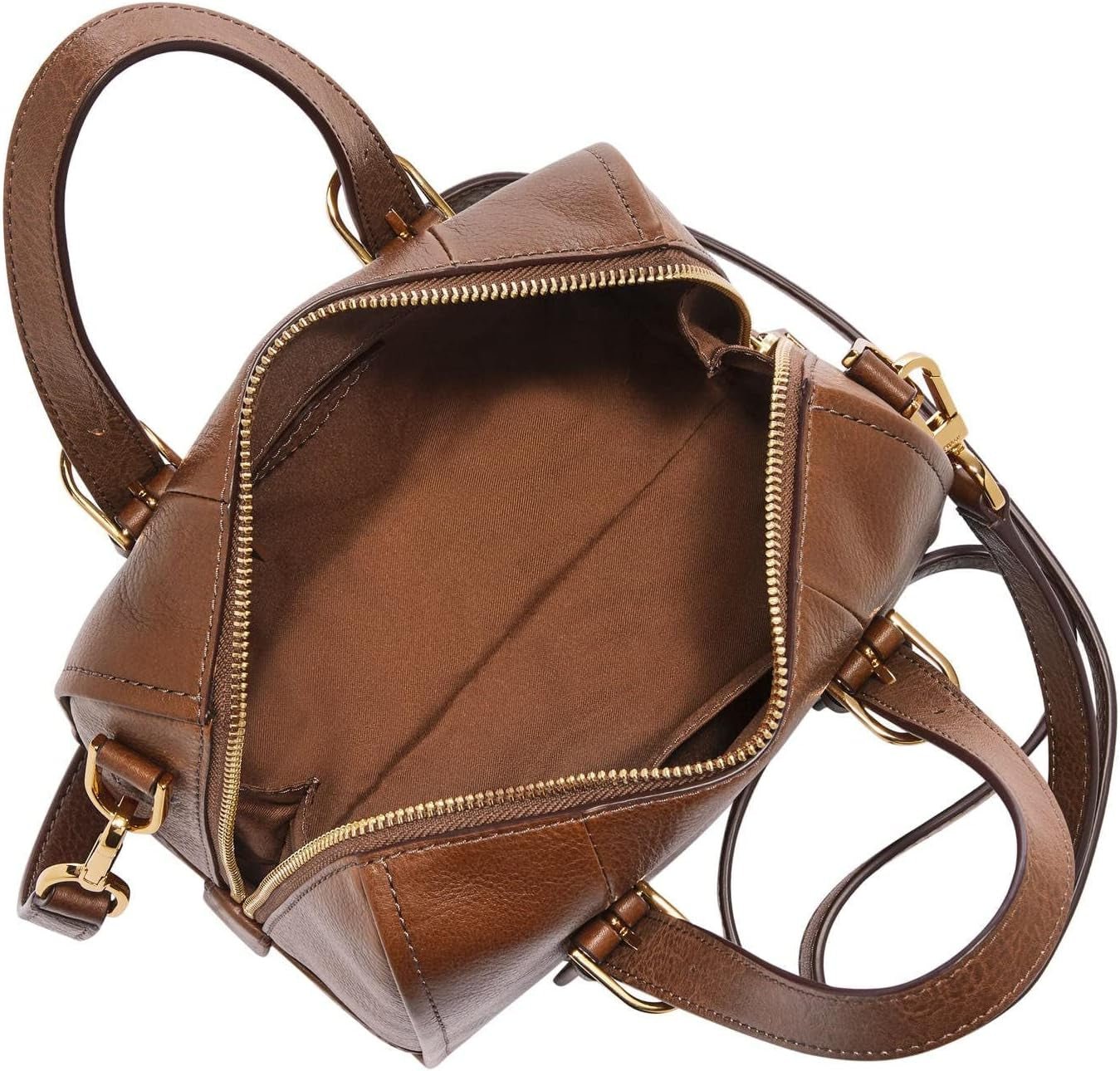 Fossil Dam Carlie Läder Mini Satchel Handväska Dam Handväska Väskor Dam Naty Shop