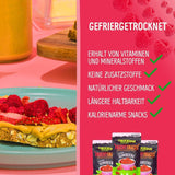 Frystorkade frukter: 100g frystorkade hallon till smoothie bowls, müsli, grötpålägg - frystorkade bär utan tillsatt socker - frystorkade bär - frukter från NutriPur Dehydrerade produkter Naty Shop