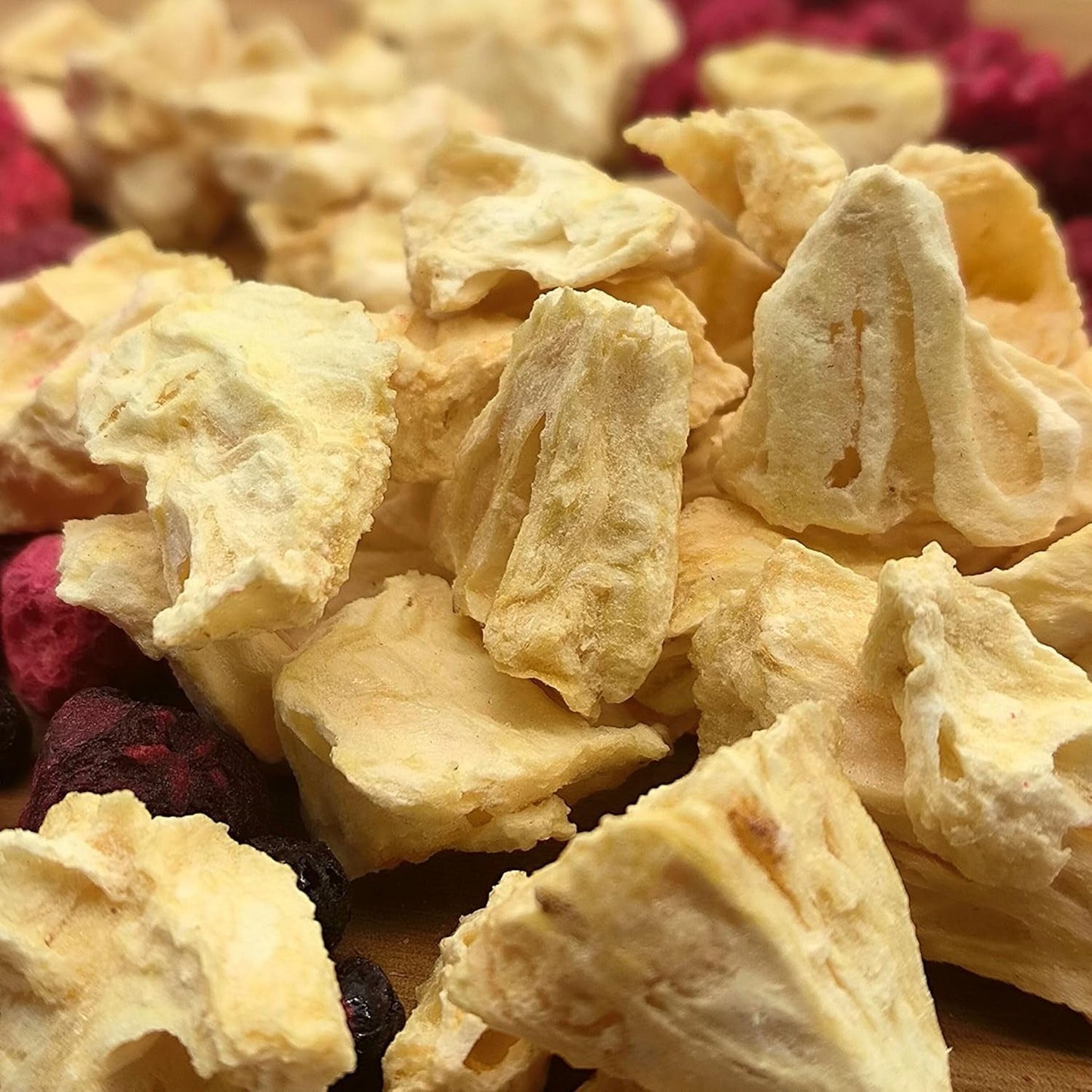 Frystorkade frukter | Ananas 100% ren Frystorkad frukt Frystorkad ananas | Frystorkad frukt utan tillsatt socker | Krispig frystorkad ananas - aromatisk - läcker ZingyZoo Dehydrerade produkter Naty Shop