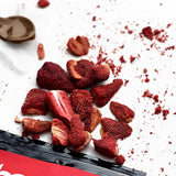 Frystorkad frukt BAM, 40 gram, naturlig frukt, perfekta desserter, rik smak (jordgubb) Torkade produkter Naty Shop