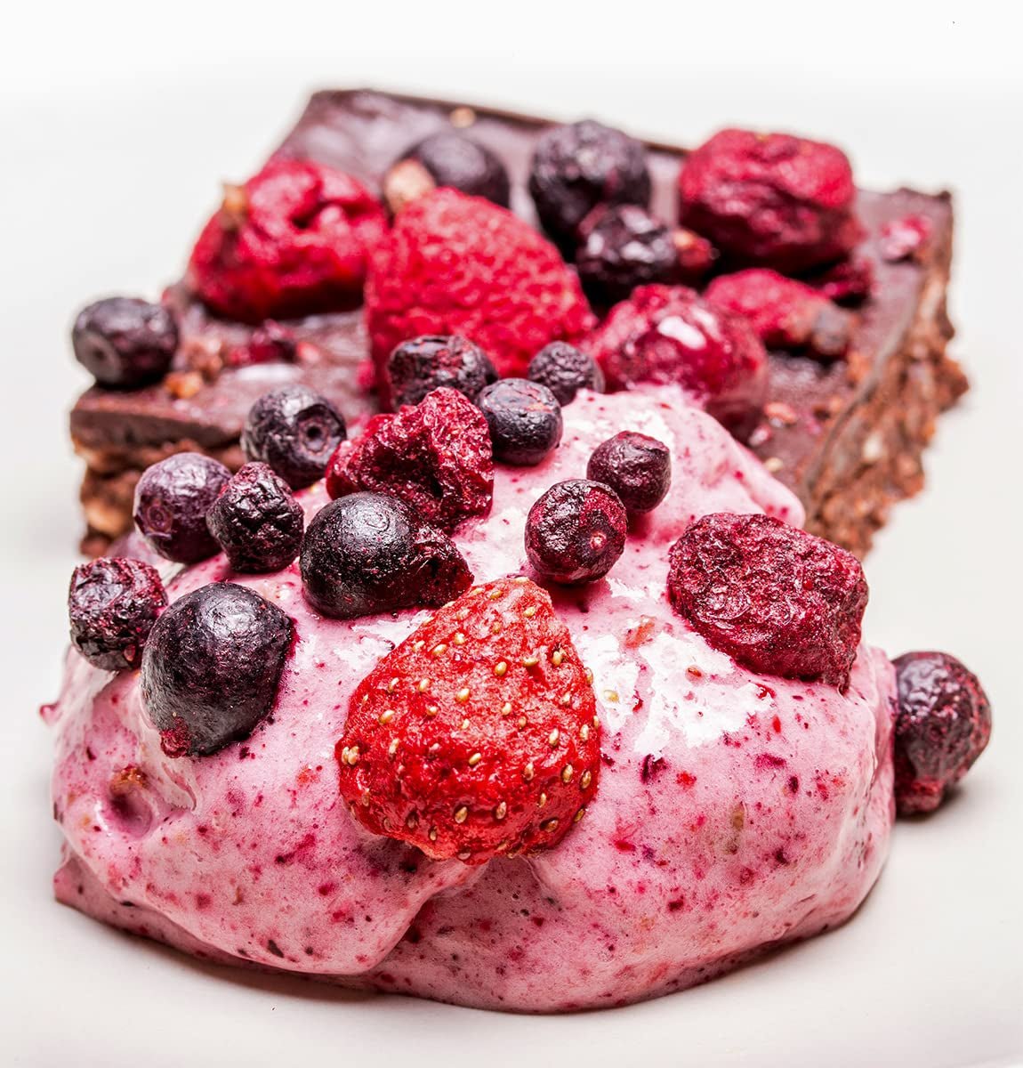 Frystorkade frukter BRIX | Naturlig blandning av torkad frukt 80 g | Great Taste Award för torkad frukt | Icke-GMO, glutenfria, veganska, undanhållna vitaminer Naty Shop Dehydrerade produkter