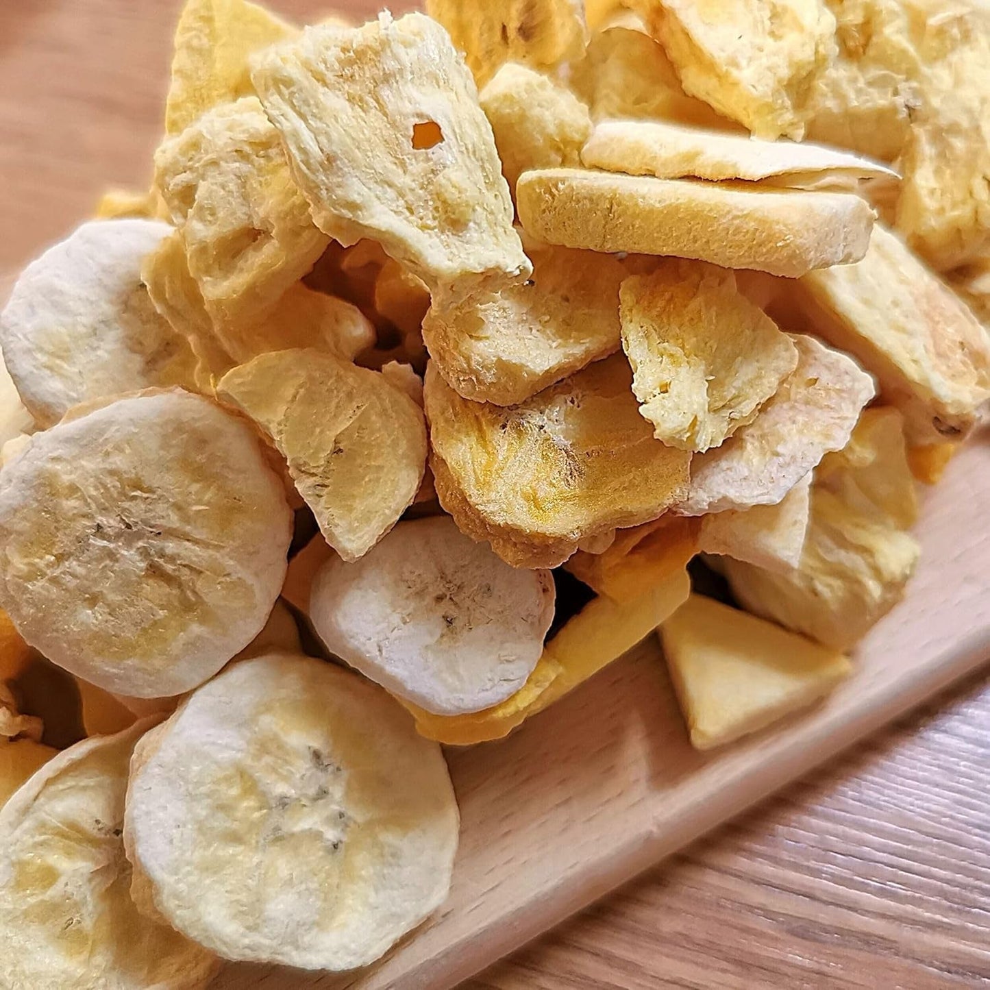 Frystorkade frukter Blandning av tropiska frukter | XL 350g Frystorkad Ananas Mango Banan Mix av frystorkad frukt | Frystorkade frukter Ananas Banan Mango Torkad fruktmix | ZingyZoo Dehydrerade produkter Naty Shop
