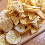 Frystorkade frukter Blandning av tropiska frukter | XL 350g Frystorkad Ananas Mango Banan Mix av frystorkad frukt | Frystorkade frukter Ananas Banan Mango Torkad fruktmix | ZingyZoo Dehydrerade produkter Naty Shop