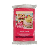 FunCakes Fondant med citronsmak: Läcker smak, smidig konsistens, lätt att breda ut, rullad fondant, perfekt för tårtor, muffins och kakor. Halal, kosher och glutenfri. 250 g (förpackning om 3) Naty Shop sockerpasta
