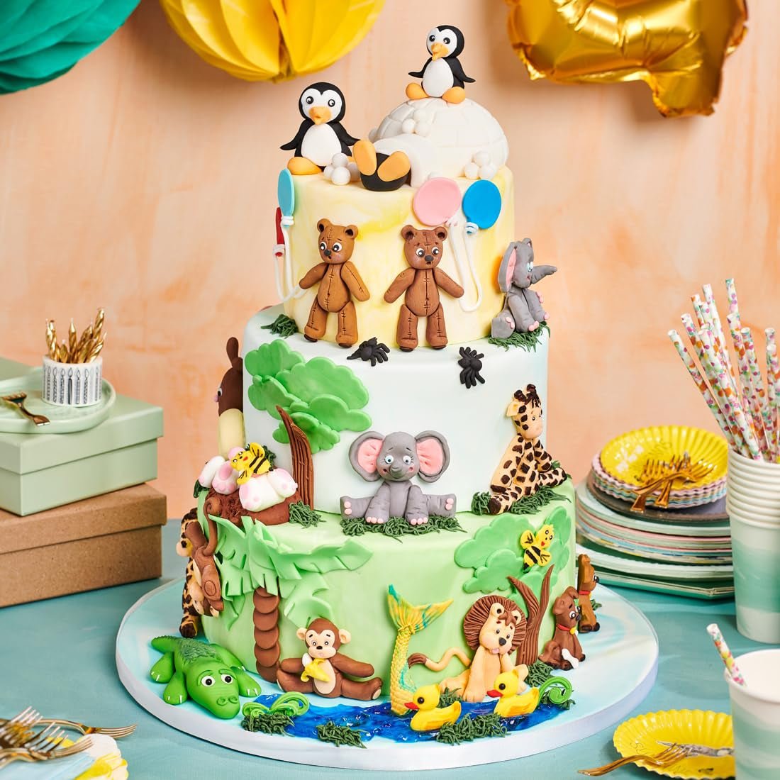 FunCakes rödbrun laminerad fondant: lätt att använda, smidig, flexibel, mjuk och böjbar, perfekt för att dekorera kakor, halal, kosher och glutenfri, 250 g Naty Shop Sugar Paste