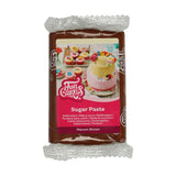 FunCakes rödbrun laminerad fondant: lätt att använda, smidig, flexibel, mjuk och böjbar, perfekt för att dekorera kakor, halal, kosher och glutenfri, 250 g sockerpasta Naty Shop Standardtitel