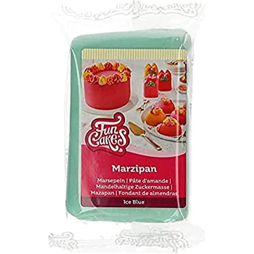 FunCakes Marzipan Baby Blue: Lätt att använda, utsökt smak, smidig och smidig, lätt att breda ut, fin och fast, perfekt för att dekorera tårtor, kosher och glutenfri. 250 g. Naty Shop Standardtitel sugarpaste