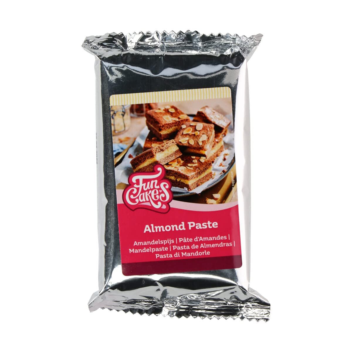 FunCakes mandelmassa (1:1): Läcker smak, fin konsistens, lätt att breda ut, mandelmassa, perfekt till kakor och kex. Halal och glutenfri. 250 g (förpackning om 2) Naty Shop sockerpasta 250 gram