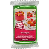 FunCakes Mandelsockerpasta (holländsk marsipan) Gräsgrön: Lätt att använda och smidig, perfekt för att dekorera tårtor, halal-, kosher- och glutenfri, 250 g (Pack of 2) Naty Shop Grass Green Sugar Paste 250G (1 förpackning)