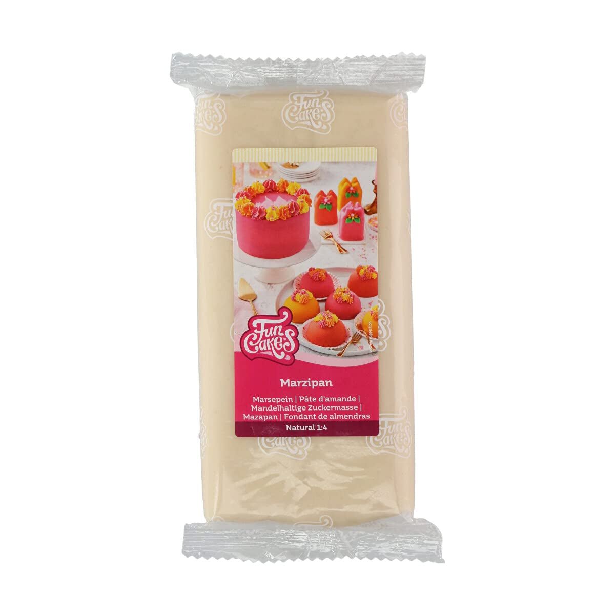 FunCakes Mandelsockerpasta (holländsk marsipan) Naturlig (1:4): Klar att rulla, lätt att använda, perfekt för att dekorera tårtor, halal, kosher och glutenfri. 1 kg. Sugar Paste Naty Shop Standardtitel