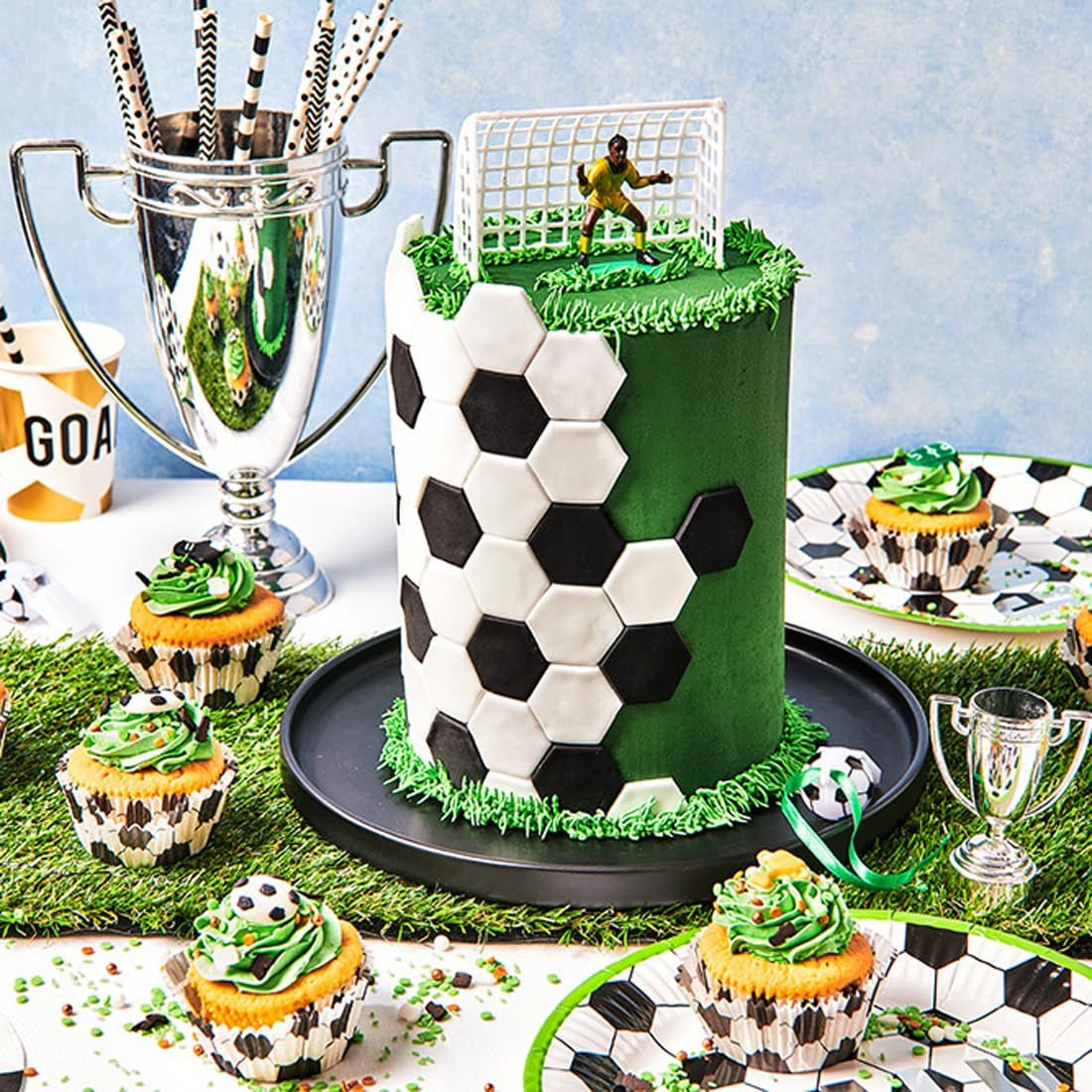 FunCakes Raven Black Rolled Fondant: Lätt att använda, smidig, flexibel, mjuk och följsam, perfekt för tårtdekorering, halal, kosher och glutenfri. 1 kg (förpackning med 2) Naty Shop sockerpasta