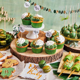 FunCakes roll fondant Botanical Green: Lätt att använda, smidig, flexibel, mjuk och följsam, perfekt för att dekorera tårtor, halal, kosher och glutenfri, 250 g Naty Shop Sugarpaste