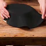 FunCakes Rolled Roll Fondant Disc Raven Black: Läcker vaniljsmak, 430 g & Rolled Roll Fondant Disc Fire Red: Utsökt vaniljsmak, redan rullad, lätt att använda, 430 g Naty Shop Sugar Paste