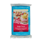 FunCakes Sea Blue Laminated Fondant: Lätt att använda, Smidig, Flexibel, Mjuk och Böjbar, Perfekt för att dekorera tårt, Halal, Kosher och Glutenfri, 250g Naty Shop Standardtitel Sugarpaste