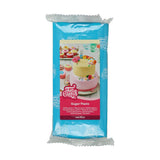 FunCakes Sea Blue Rolled Fondant: Lätt att använda, smidig, flexibel, mjuk och smidig, perfekt för att dekorera kakor, halal, kosher och glutenfri. 1 kg Naty Shop Standardtitel sugarpaste