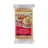 FunCakes Sparkling Gold Rolled Fondant: Lätt att använda, smidig, flexibel, mjuk och följsam, perfekt för tårtdekorering, halal, kosher och glutenfri. 250 g Naty Shop Standardtitel sockerpasta