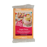 FunCakes Tropical Orange Laminerad Fondant: Lätt att använda, smidig, flexibel, mjuk och böjbar, perfekt för tårtdekoration, Halal, Kosher och Glutenfri, 250 g Naty Shop Standardtitel Sugarpaste