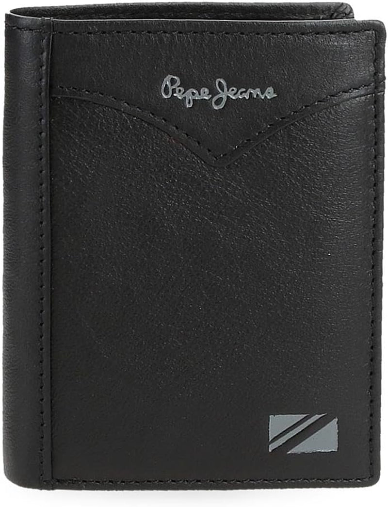 Pepe Jeans Jacka Vertikal plånbok med handväska, One Size Herrplånbok Naty Shop Svart
