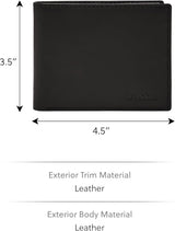 Fossil Derrick RFID-blockerande läder Bifold Passport-hållare för män med avtagbar korthållare Herrplånbok Naty Shop
