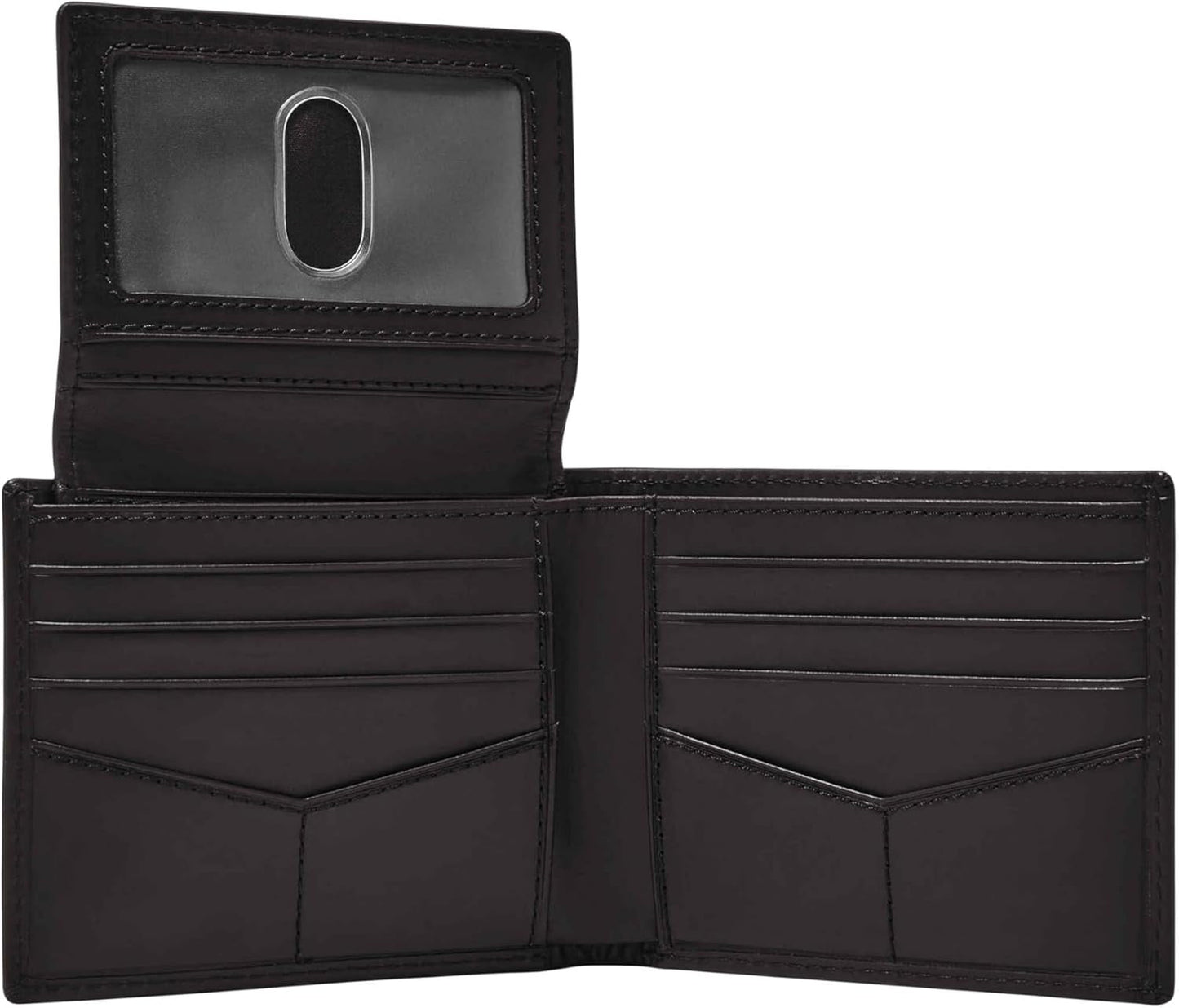 Fossil Derrick RFID-blockerande läder Bifold Passport-hållare för män med avtagbar korthållare Herrplånbok Naty Shop