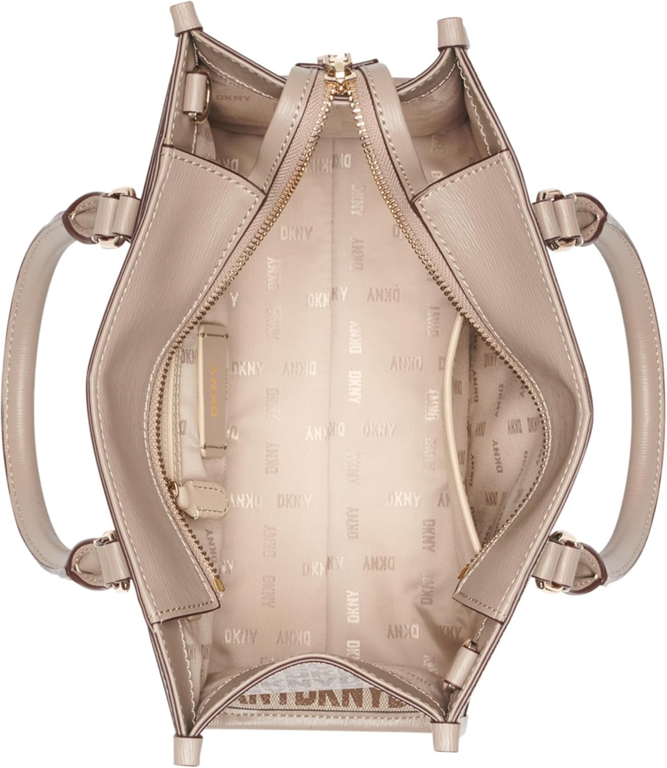 DKNY Casual Tote för kvinnor Satchell, Chino/Toffee Damväskor Naty Shop