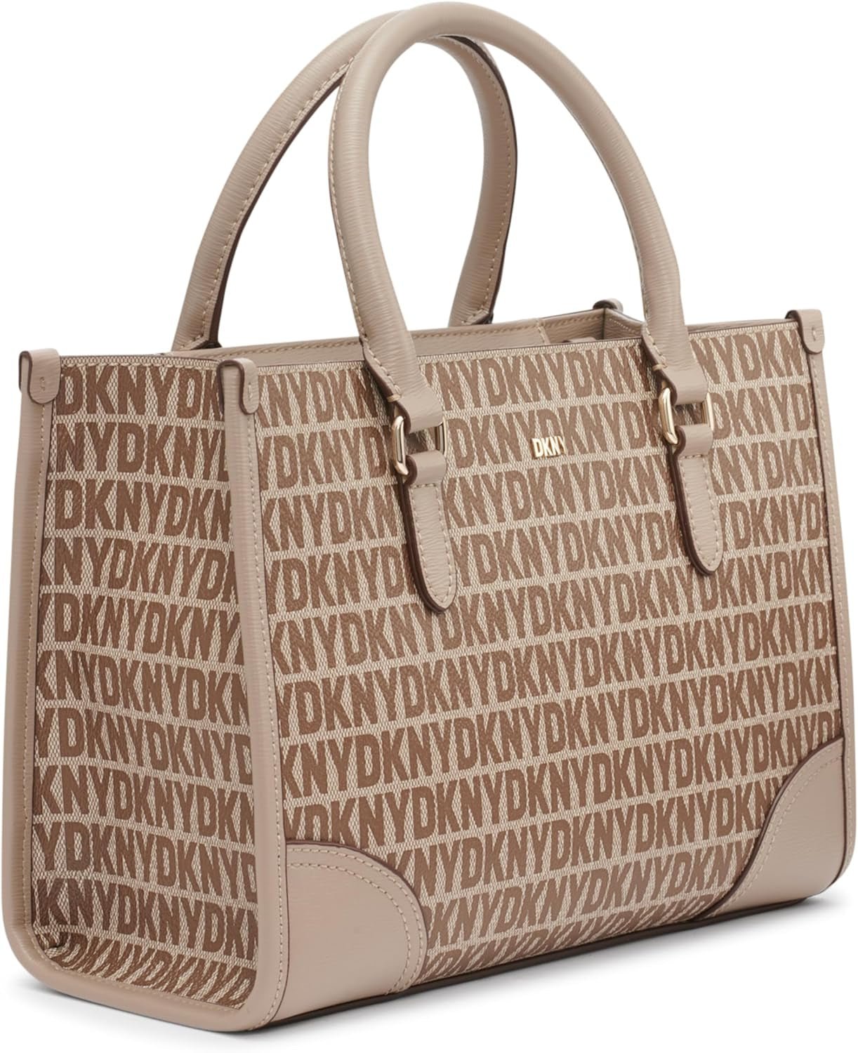 DKNY Casual Tote för kvinnor Satchell, Chino/Toffee Damväskor Naty Shop