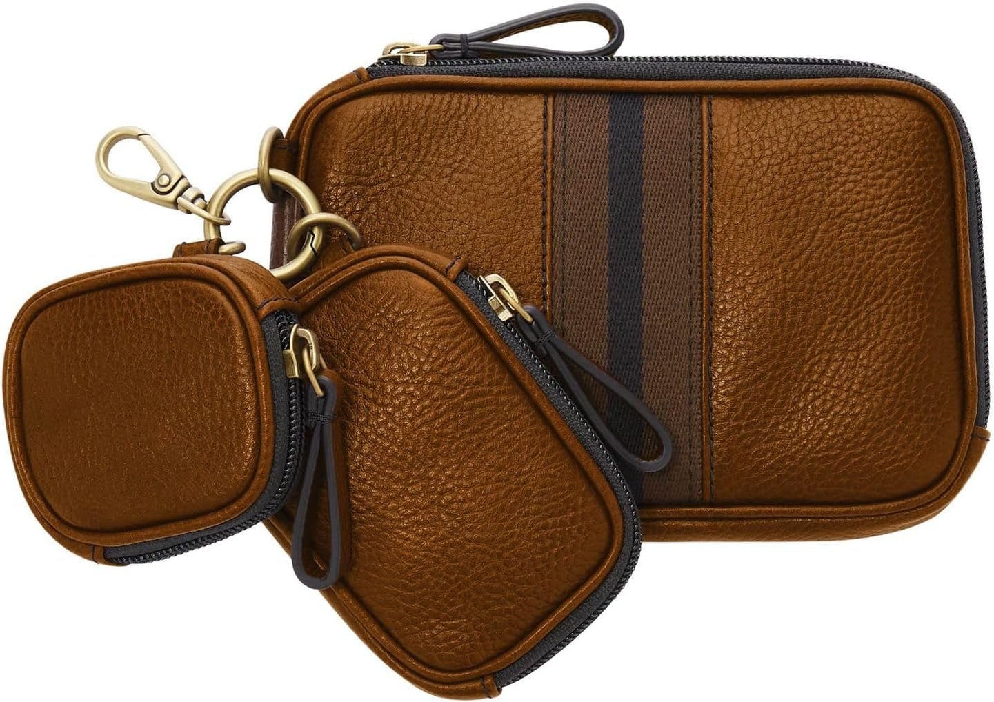Fossil Tech Trio resväska för män 17,78 cm L x 3,175 cm B x 12,065 cm H Herrplånbok Naty Shop Brun