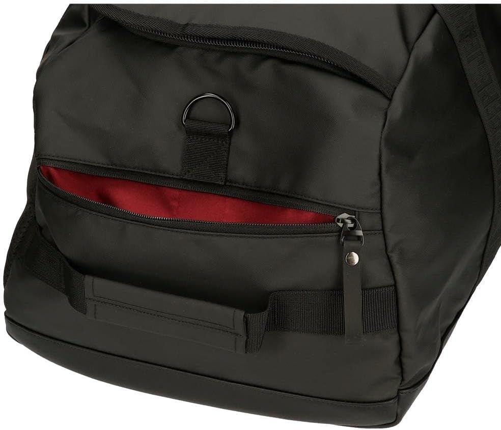 Pepe Jeans Hoxton åkpåse, svart, 56 x 32 x 25,5 cm, polyester och PU, flerfärgad (flerfärgad), unik, åkpåse Bagage och reseutrustning Naty Shop